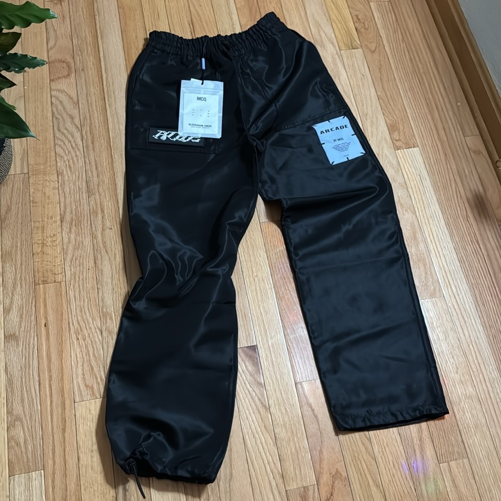 MCQ by Alexander McQueen Arcade track pants   Darkest black S NWT